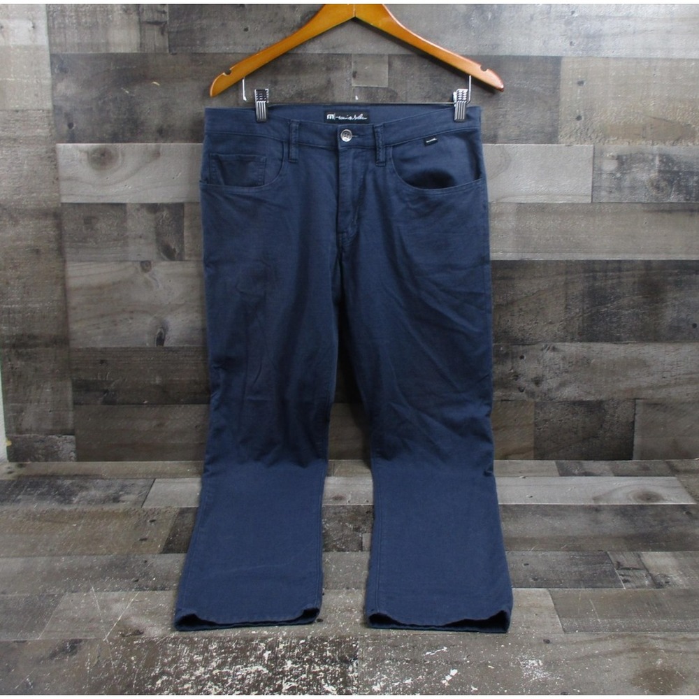 TravisMathew Pants Mens 30 Blue Performance Golf 5 Pocket Stretch Casual